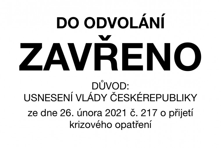 UZAVŘENÍ provozoven